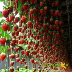 Клубника ампельная Анастасия купить по цене от 370р. в интернет-магазине «Посадика» с доставкой почтой в в Абинске и по всей России – [изображение №1].