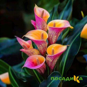 Калла Оникс купить по цене от 450р. в интернет-магазине «Посадика» с доставкой почтой в в Абинске и по всей России – [изображение №1].